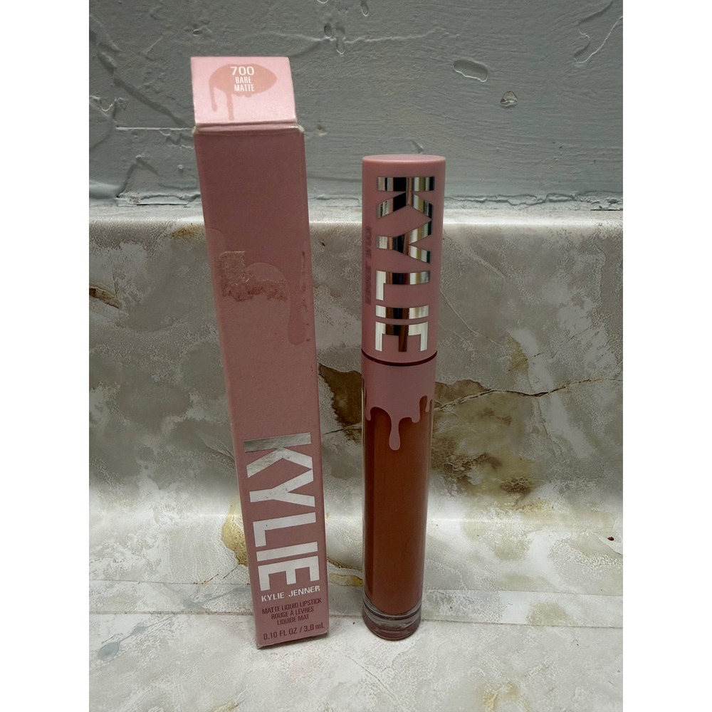 Kylie Cosmetics Matte Liquid Lipstick 700 Bare Nude Peach Longwear Vegan New Box